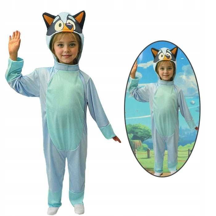 Strój kostium przebranie na bal Bluey i Bingo rozm. S 104/110