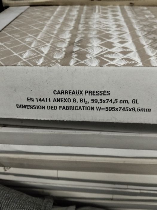 Pavimento Cerâmico Gres Branco mate 60x75cm