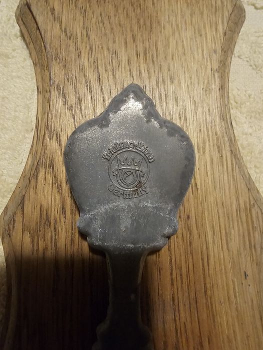 Ozdobna łyżka cynową 1991r