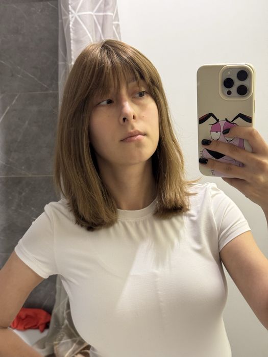 Перука з натурального волосся, парик из натуральных волос