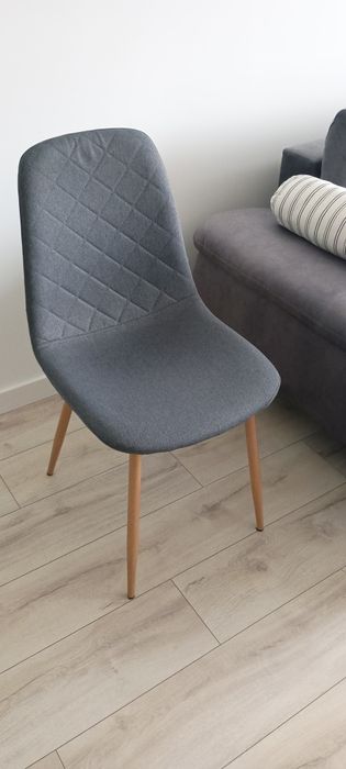 Krzesło JONSTRUP asfalt/naturalny dąb