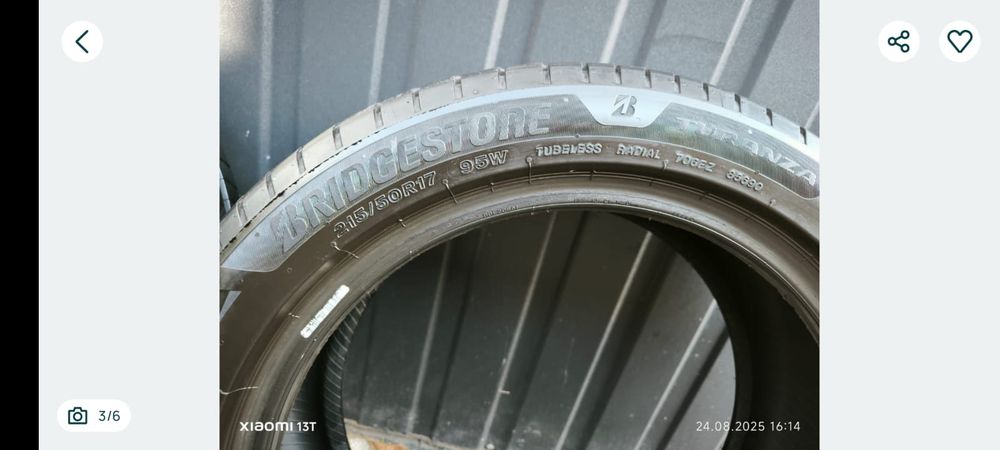 Bridgestone Turanza 6 215/50 R17