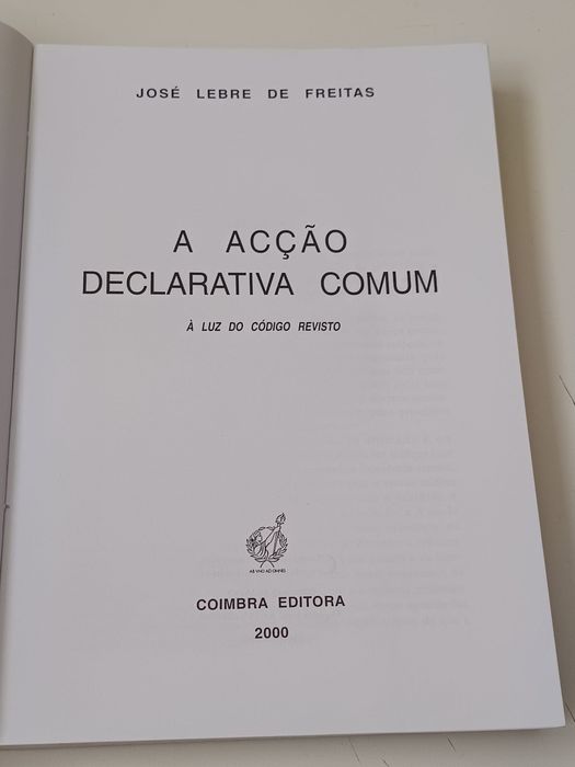 A acção declarativa comum