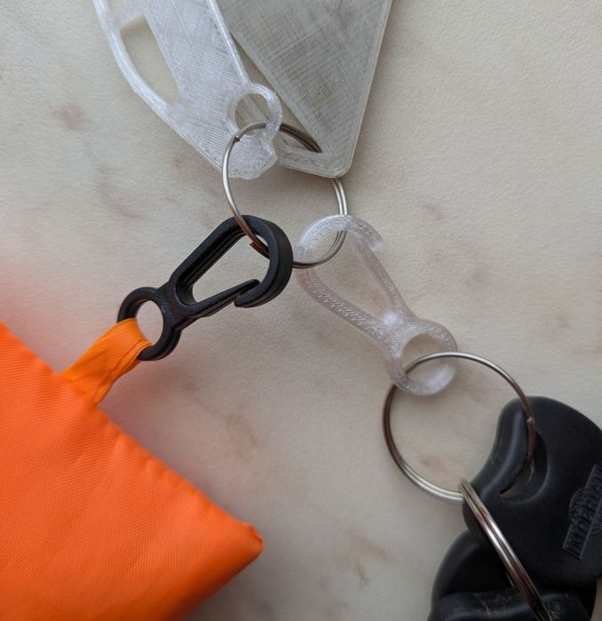 Набір пластикових міні карабінів (10 штук)