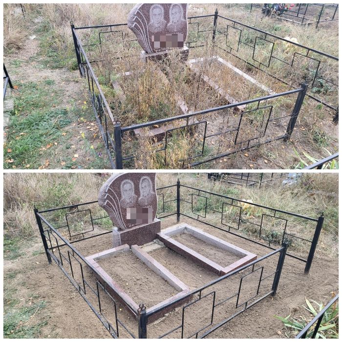 Уборка могил на кладбищах Запорожья