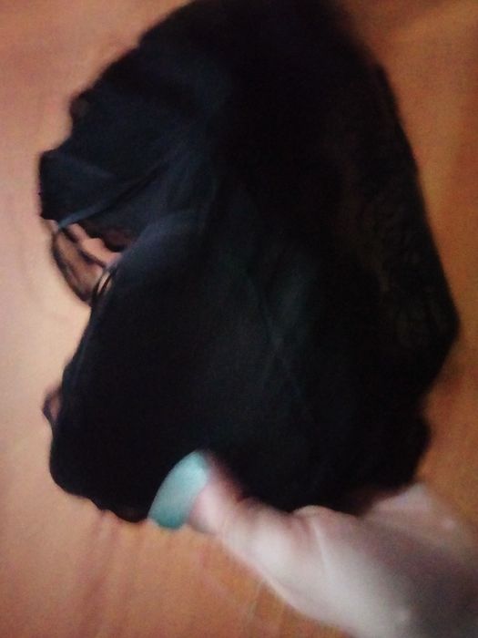 Czarny top koronkowy,topik