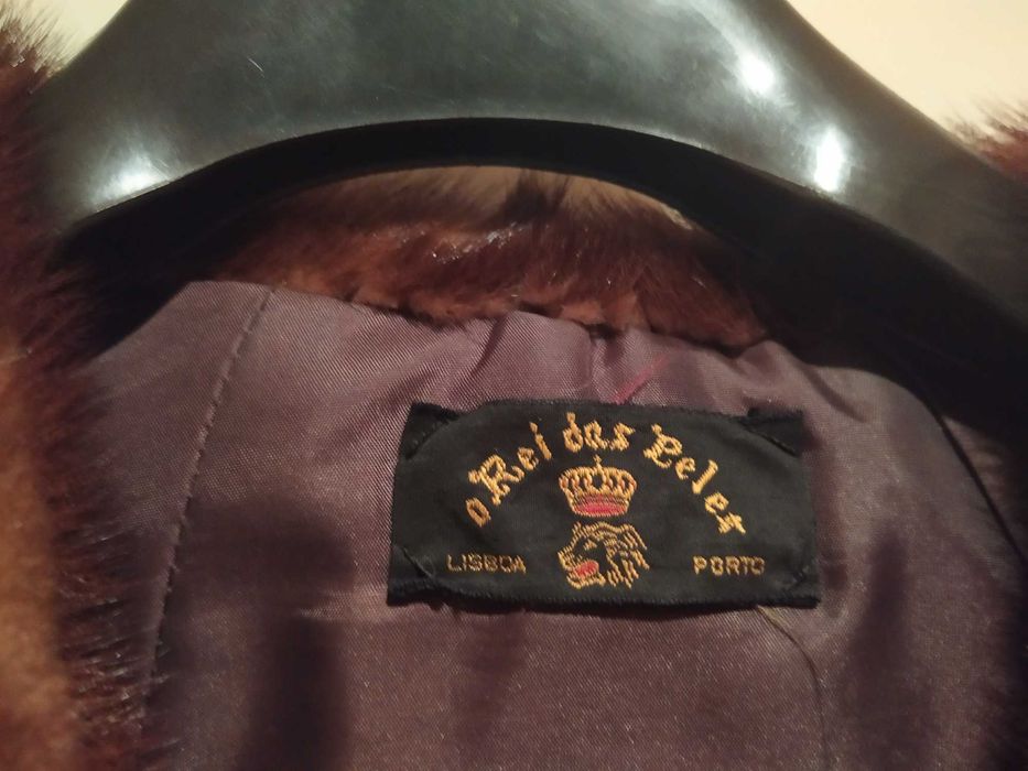 Casaco vison dourado e raposa como novos