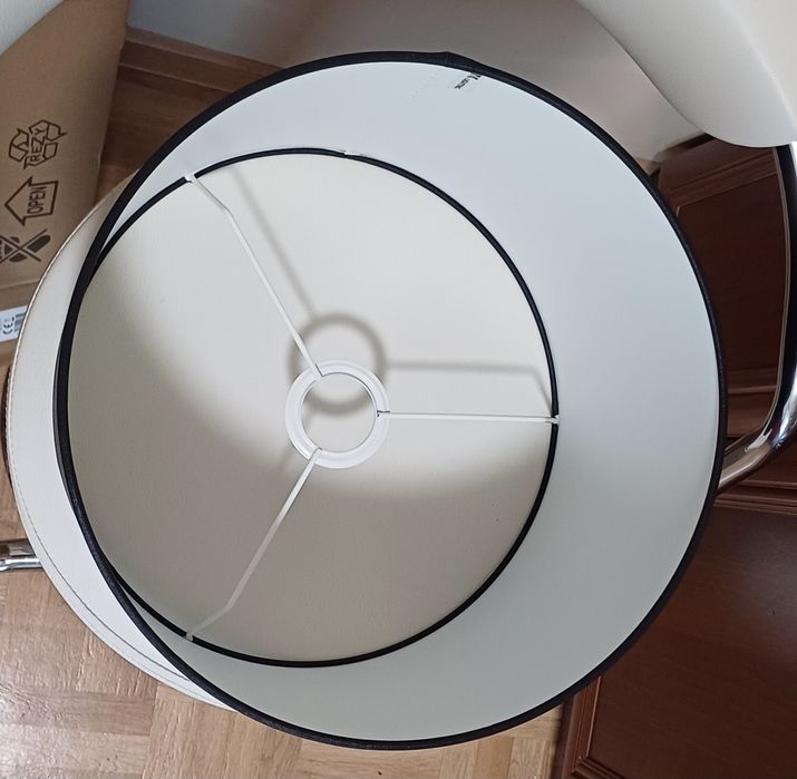 Abażur walec czarny do lampy podłogowej 20cmX30cm