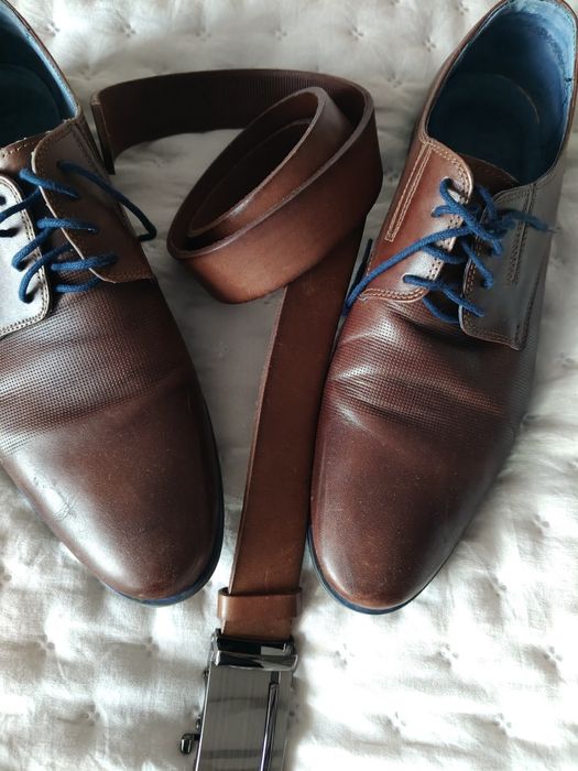 Buty eleganckie oraz pasek