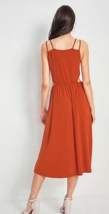 Sukienka czarna stretch w pasie gumka Rozmiar 48/50