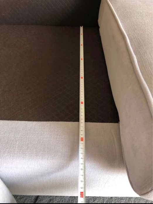 Sofá 190 X 85cm cinza claro como novo