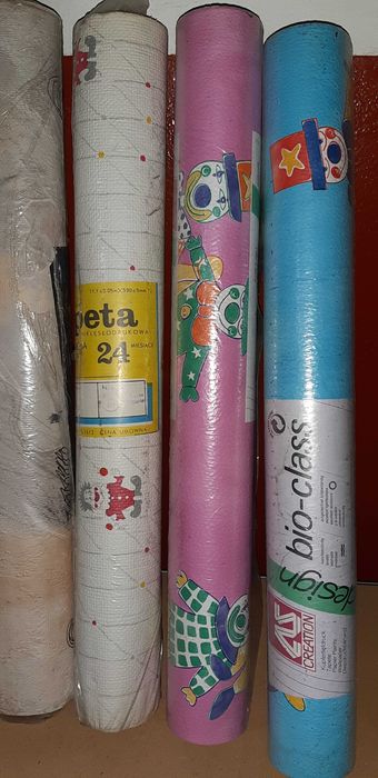 Tapety tłoczone PRL retro zestaw