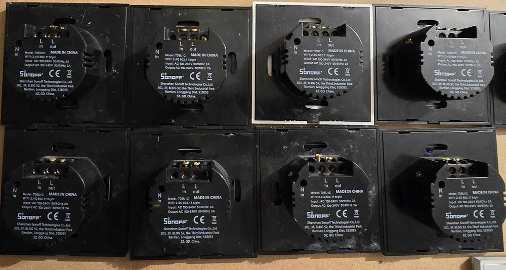 Smart Wi-Fi Sonoff Switches – Various Types and Quantities - Used64552788891138122
