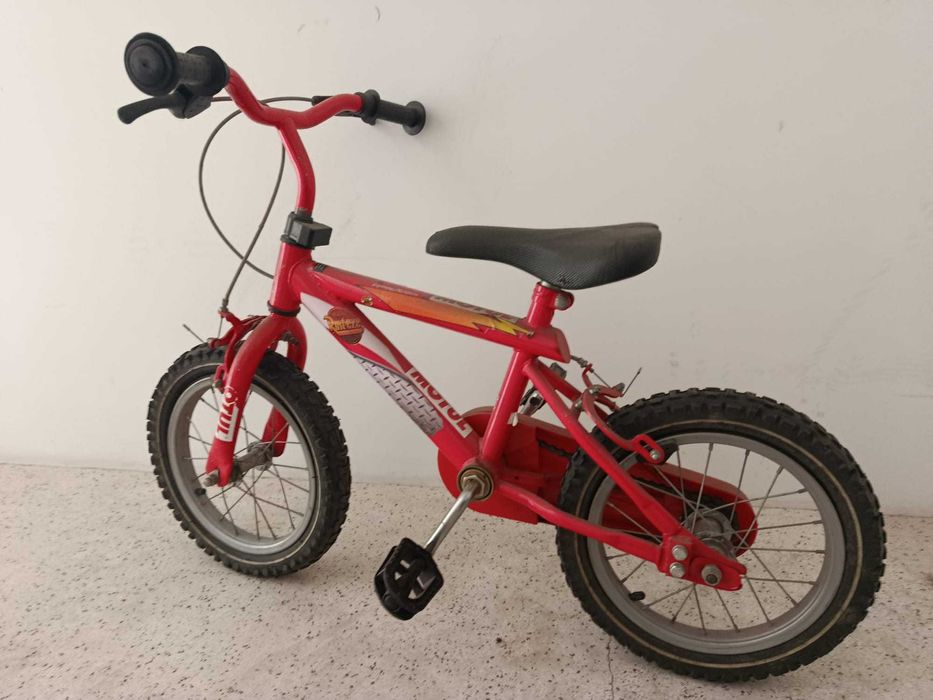 Bicicleta Cars crianças de 4 a 7 anos