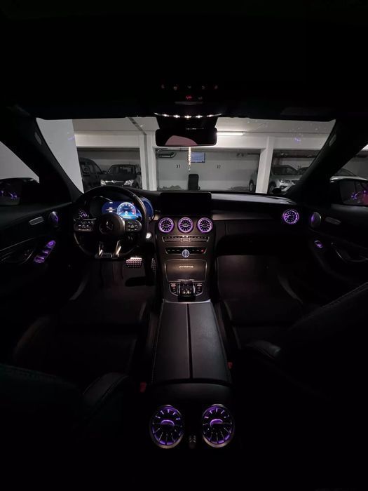 воздуховоды дефлектора ambient light лед led mercedes c class w205