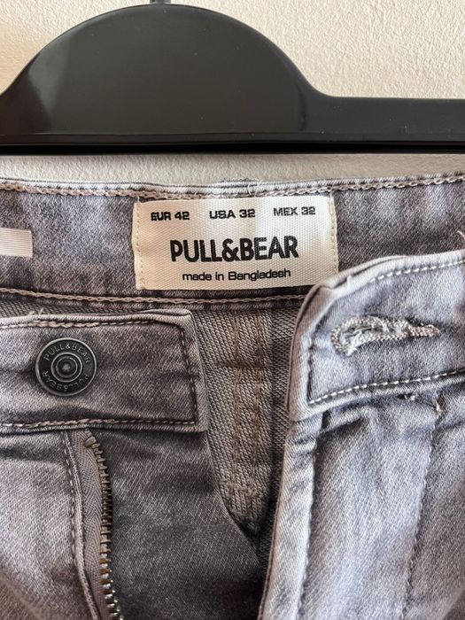 Calções straight cinzentos da Pull&Bear