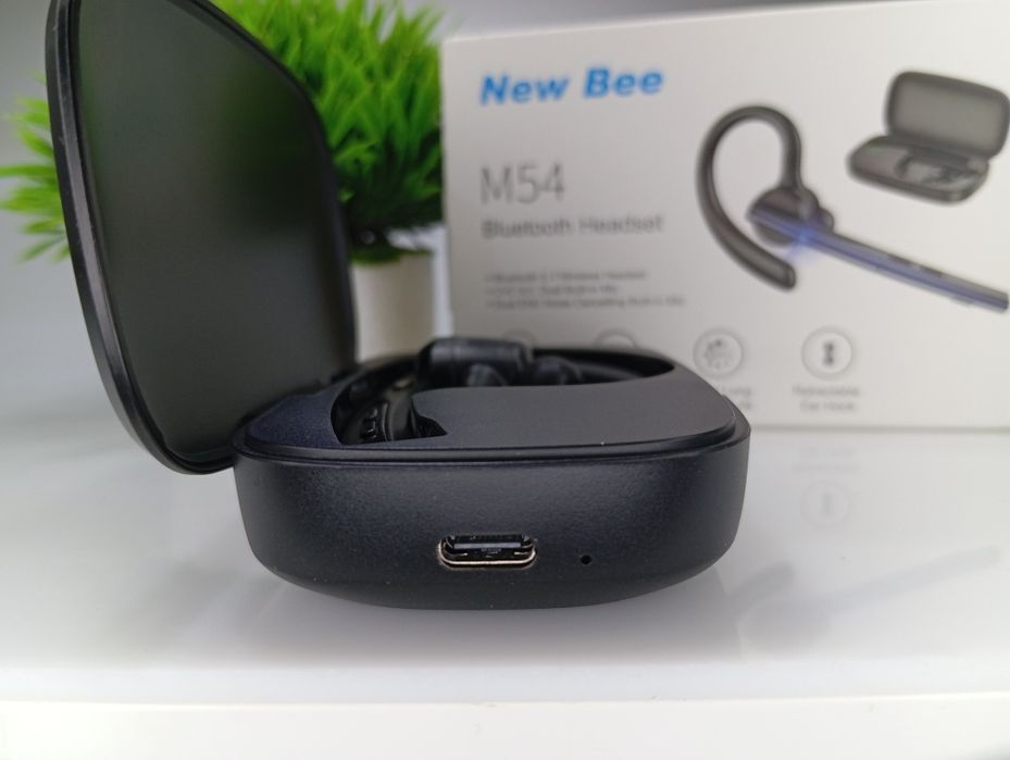 ‼️ Bluetooth гарнітура New Bee M54 з шумозаглушенням Зарядним кейсом‼️