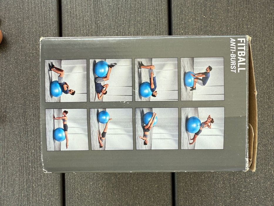 Decathlon antiburst fitball piłka do ćwiczeń