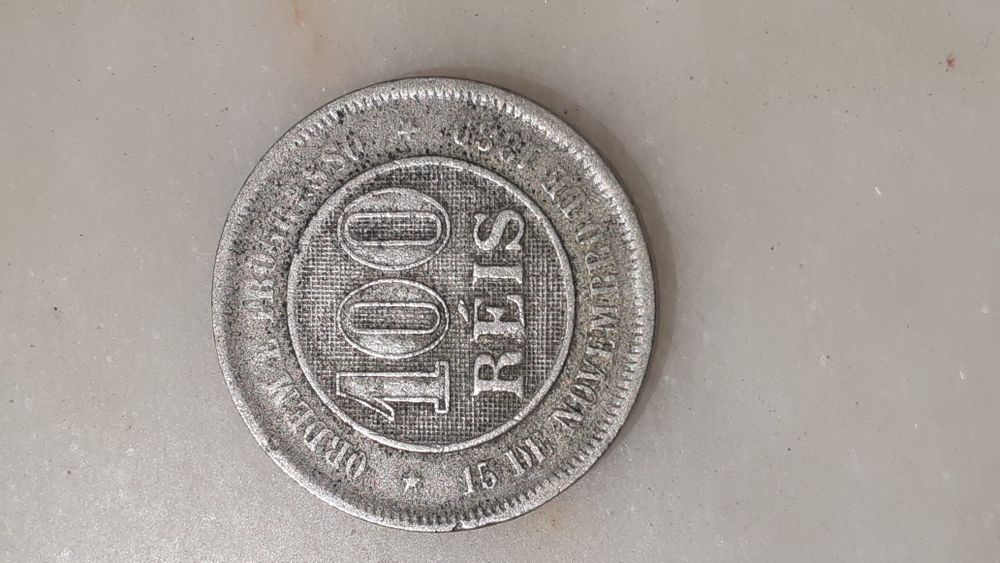 Moeda 100 réis 1899 Brasil