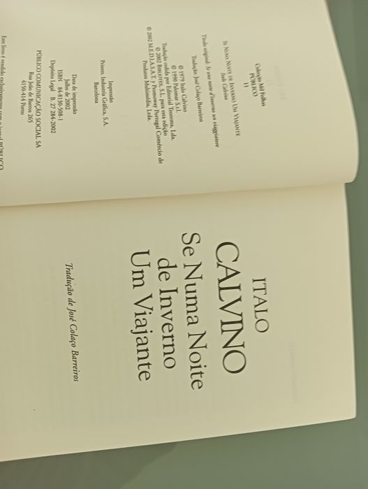 Se numa Noite de Inverno um Viajante , de Italo Calvino*