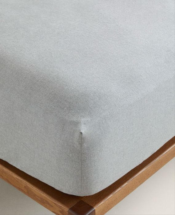 (CAMA 90CM) Lençol De Baixo De Flanela Zara Home NOVO