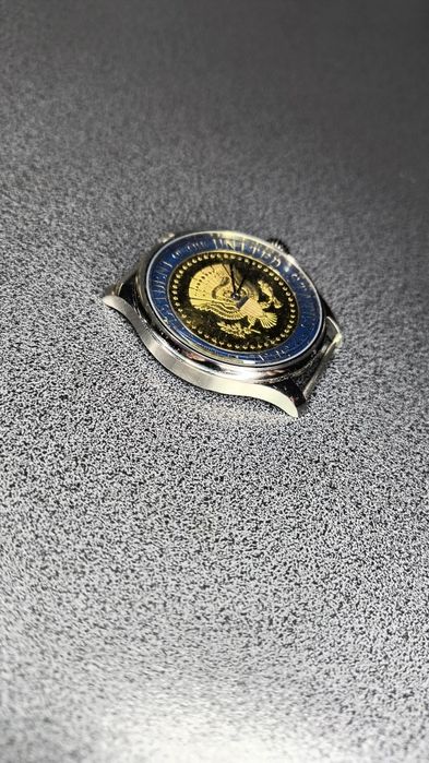 Zegarek szwajcarski Fortis 21j w medalu USA stal pasówka