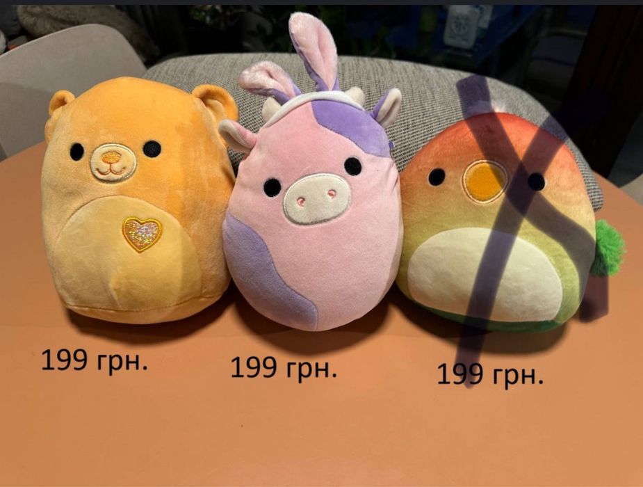 М'які іграшки Squishmallows