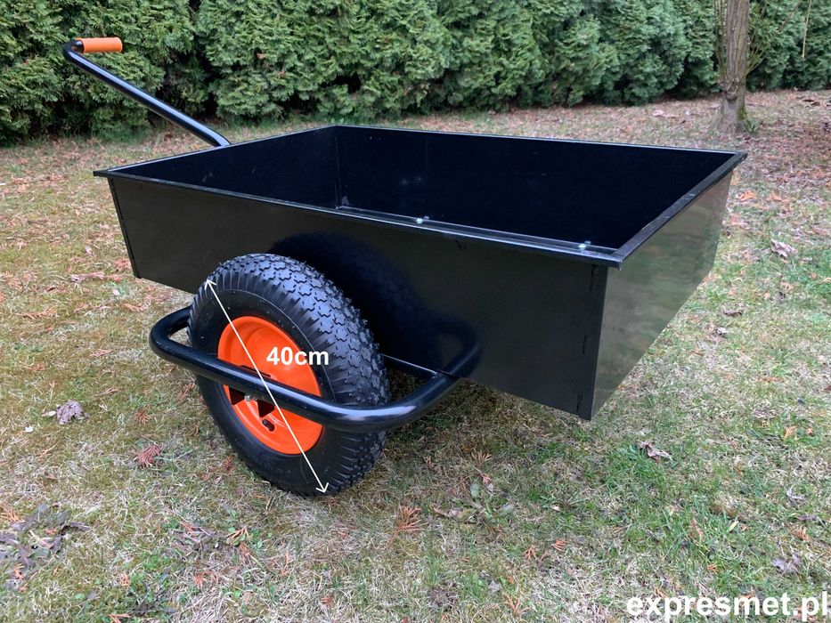 POLSKI WÓZEK OGRODOWY ROLNICZY taczka przyczepka Mocna !