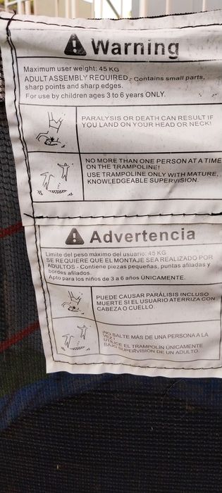 Trampolim de exterior 120cm