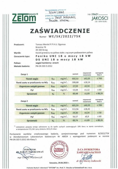 Piec Kocioł na Drewno Węgiel 5 KLASA 18kw do 220m2 Producent Dostawa