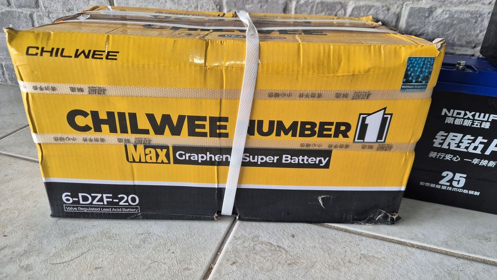 5 Baterias motas bicicletas elétricas Chilwee Grafeno 60V 20Ah 25Ah 6-DZF20 6-DZF25