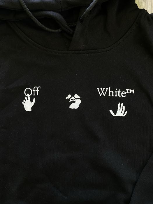NOWA BLUZA OFFWHITE Czarna z kapturem Rozmiar: L
