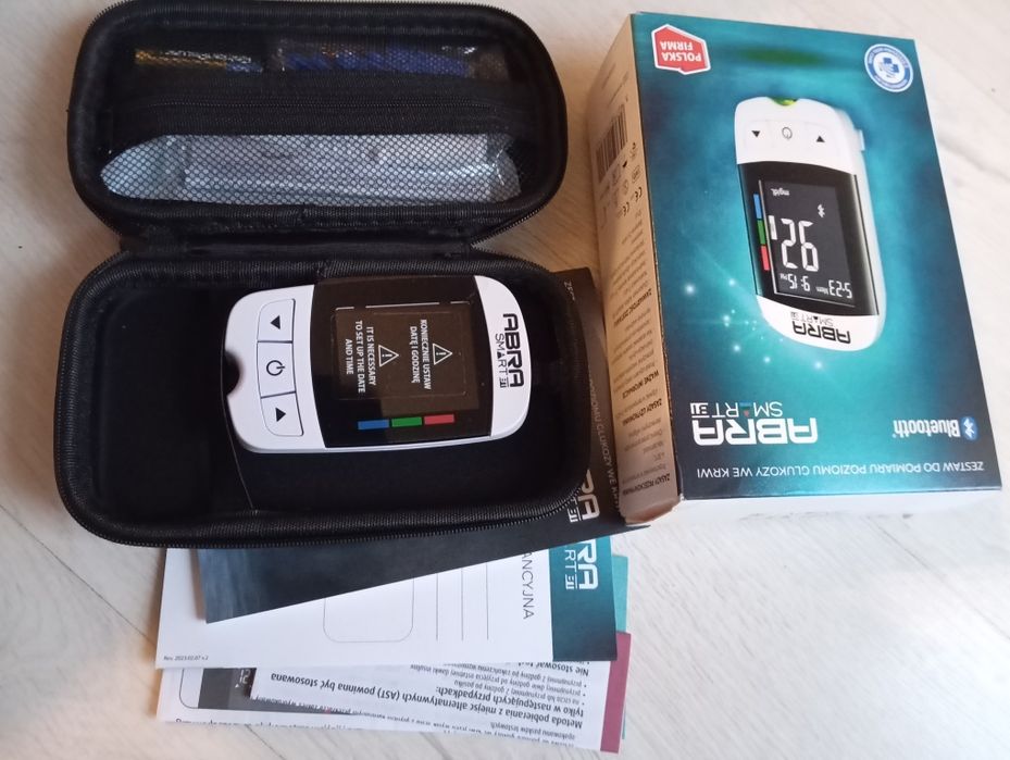 Glukometr Abra Smart Bluetotch i paski .Nowy.Okazja!