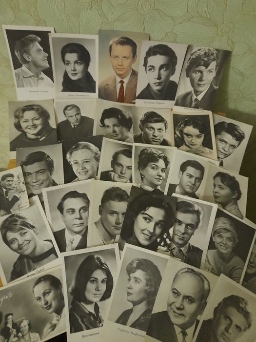 Новые почтовые конверты и фото актеров 1956г.