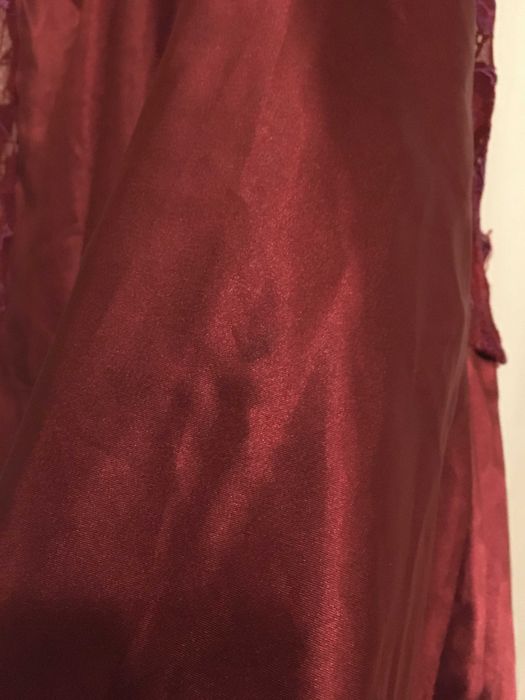 Elegancki satynowy szlafrok koszulkaKomplet 40/42/44 XL/XXL Walentynki