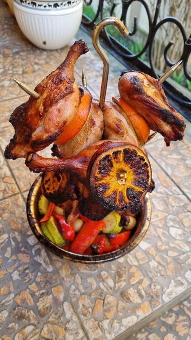 Решётка в ТАНДЫР. Набор гриль 4в1. Сітка - Жаровня - Конус - Ялинка