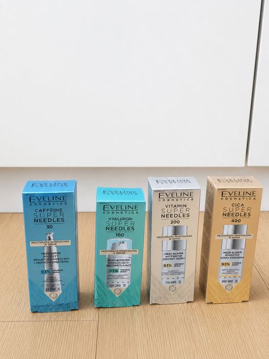 Eveline Super Needles – zestaw 4 kosmetyków | NOWE | wartość 120 zł