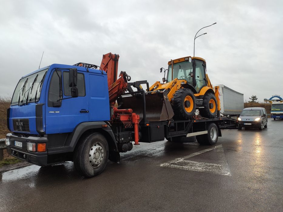 Перевезти Jcb 3 трактор екскаватор комбайн