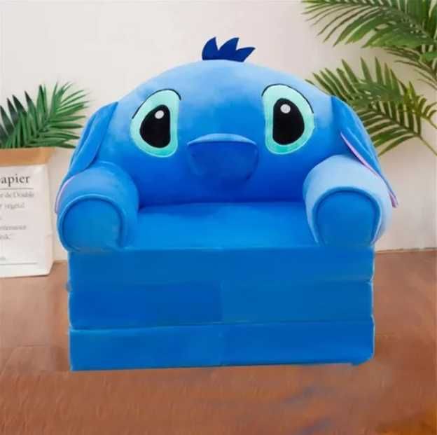 М'яке дитяче крісло плюшеве Стіч, м'яке диван-крісло ОПТ та ДРОП