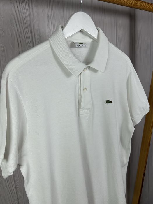 Lacoste Classic White білосніжне поло футболка Оригінал