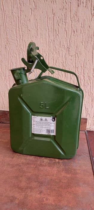Каністра металева для палива 5л (Зелена)