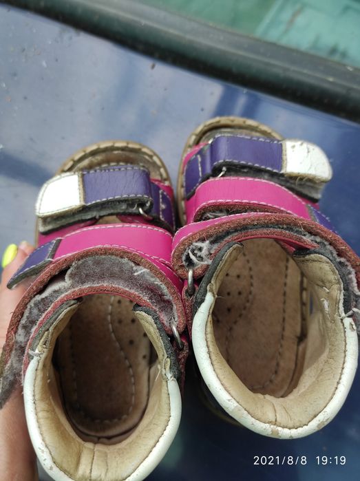 Ортопедические босоножки на девочки, стелька 14,5 см