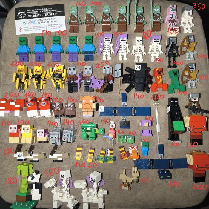 Лего фігурки минифигурки Майнкрафт lego Minecraft фигурки полибег