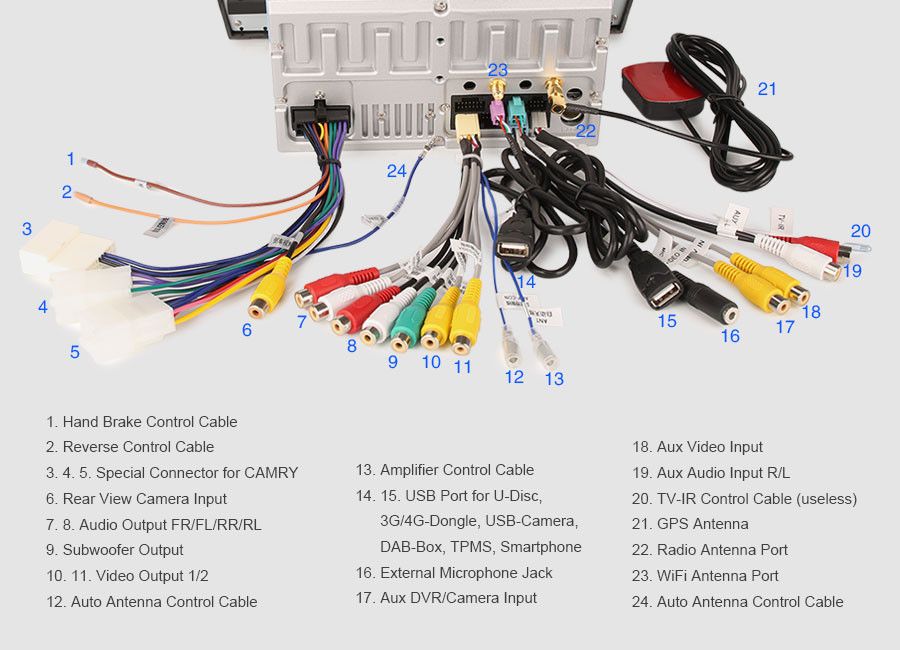 Auto radio Universal Toyota Android 14 64GB radio/dvd/cd/usb/sd/gp