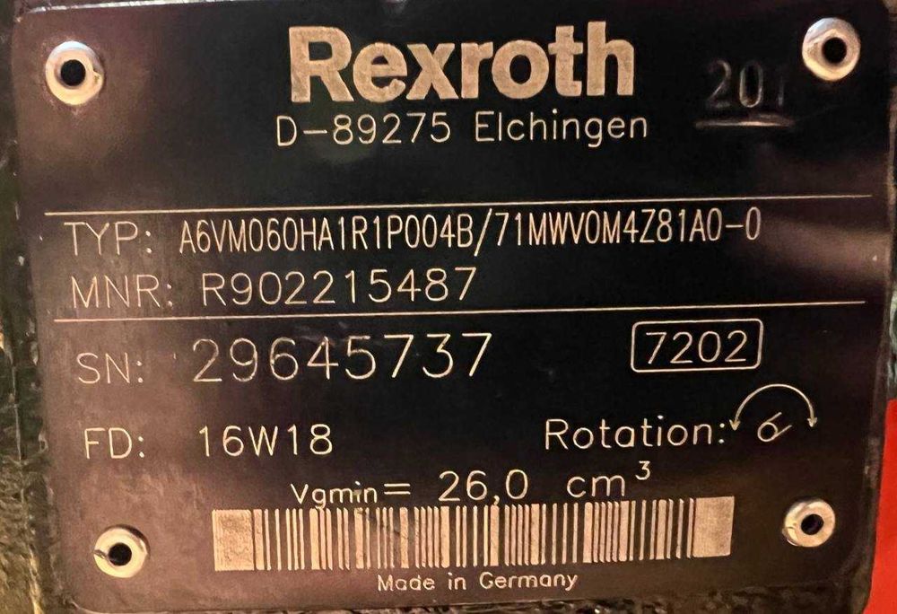 Rexroth A6VM060HA1R1P004B/71MWV0M4Z81A0-0 Silnik hydrauliczny