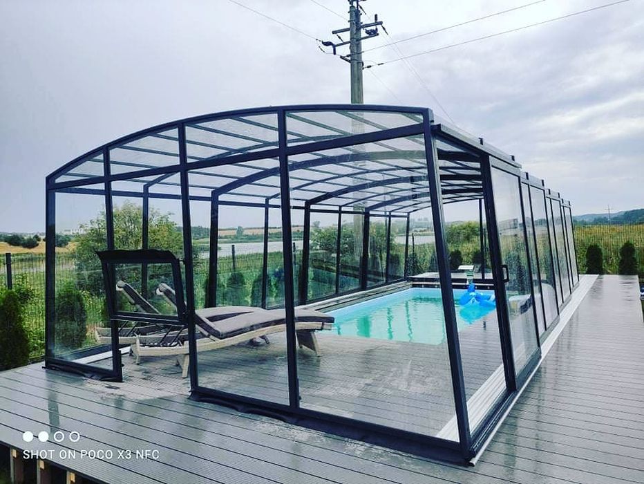 Zadaszenie basenu zadaszenie basenowe przykrycie montaż zadaszenia