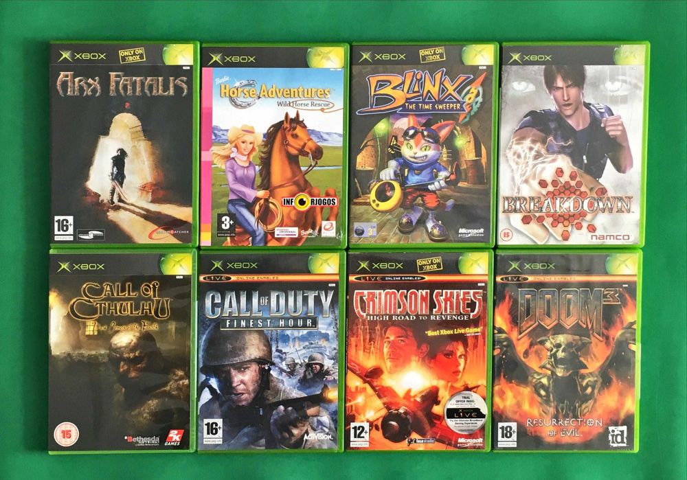 XBOX ORIGINAL Blinx Call Dragoon Half Metal Sid Scrolls Thief Warrior64172217916034121