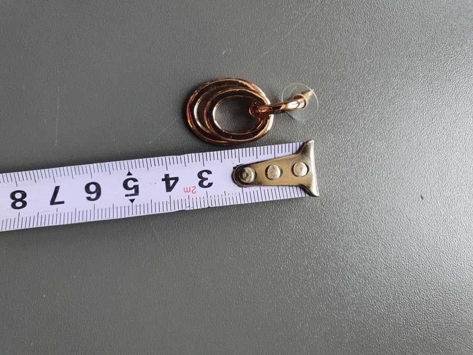 Kolczyki - koła - różowe złoto