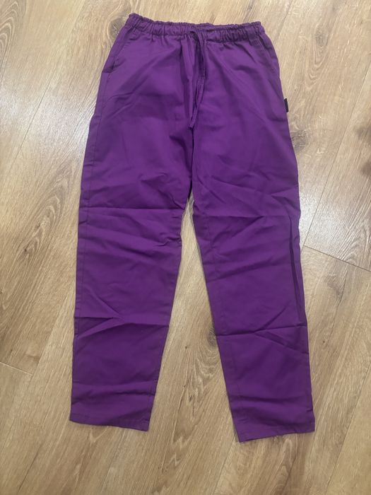 Spodnie medyczne fioletowe L