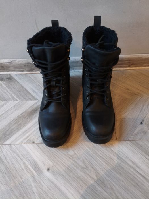 Botki do kostki damskie ocieplane